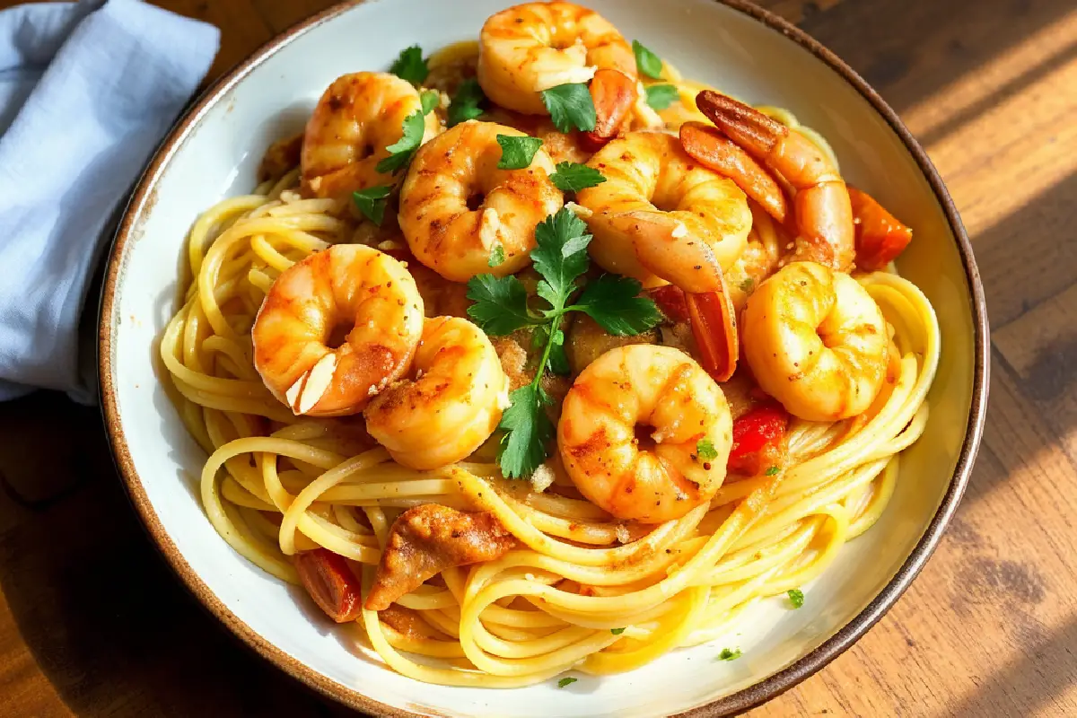 Creamy Cajun Shrimp Pasta 111