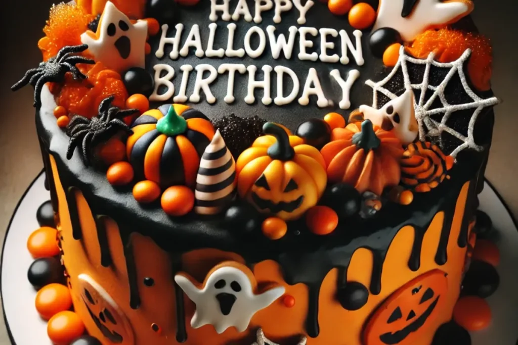 Halloween birthday cake