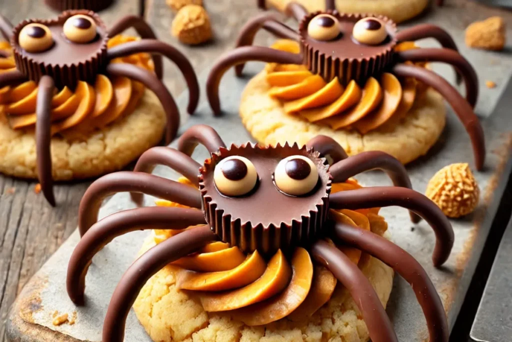 Peanut Butter Spider Cookies1