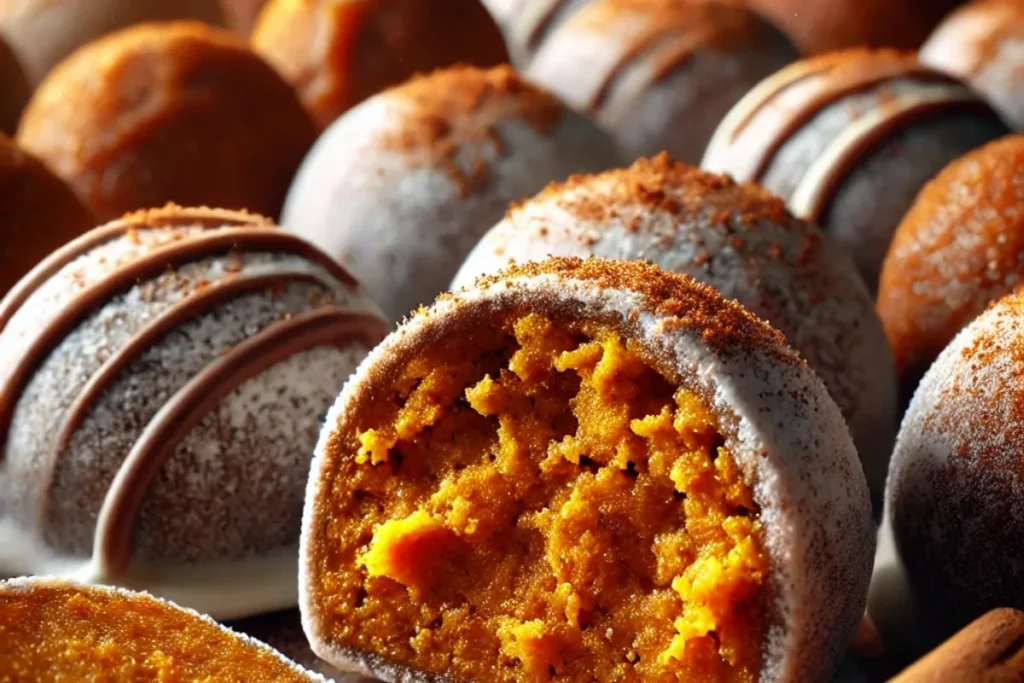 Pumpkin bread truffles