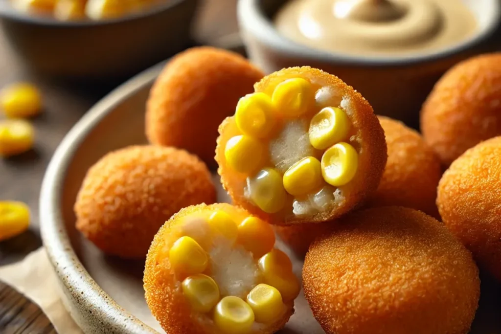 corn nuggets and hush puppies